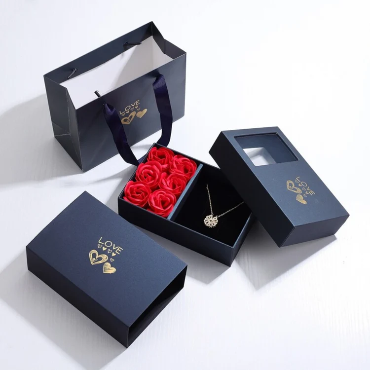 Caixa Elegante com 6 Rosas