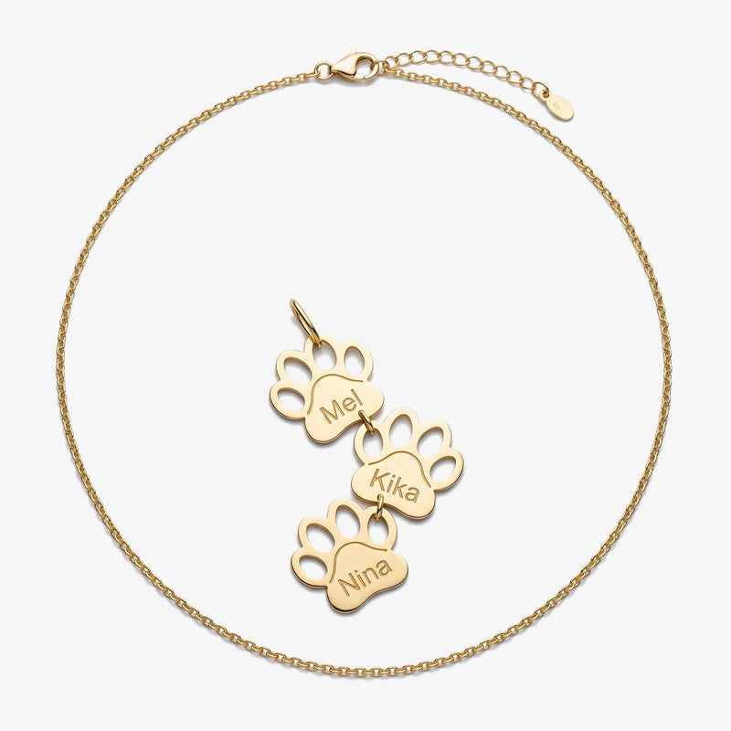 Colar Patinhas com Nome do Animal