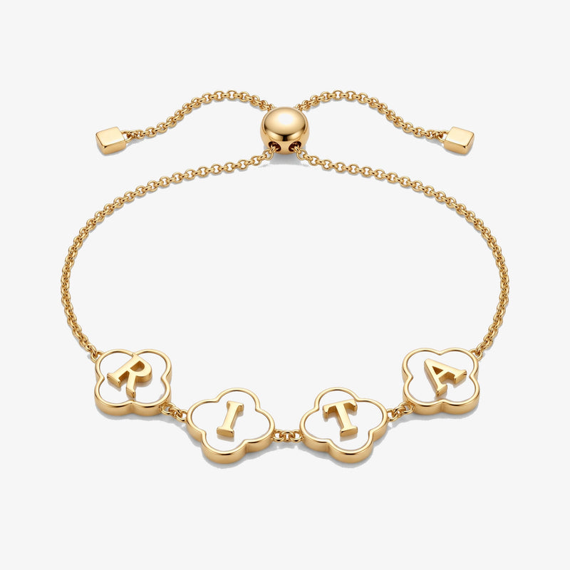 Pulseira Trevos com Nome